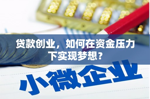 灞桥贷款创业，如何在资金压力下实现梦想？
