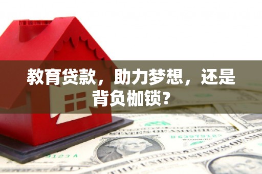 灞桥教育贷款，助力梦想，还是背负枷锁？