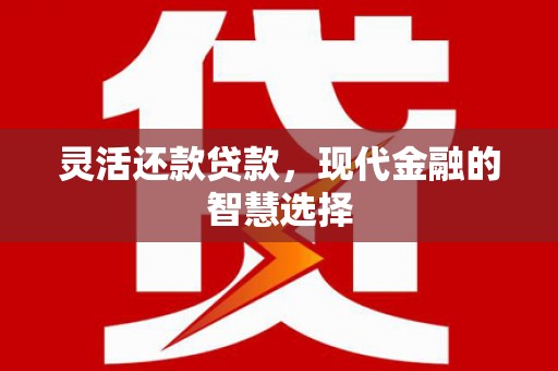 灞桥灵活还款贷款，现代金融的智慧选择