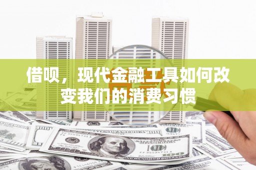 灞桥借呗，现代金融工具如何改变我们的消费习惯
